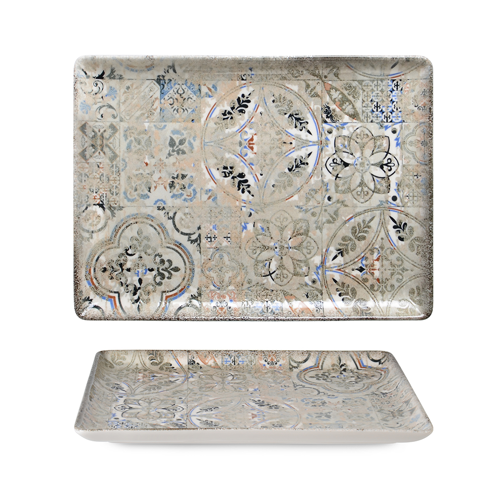 Flora Miriana Rectangular Serving Plate